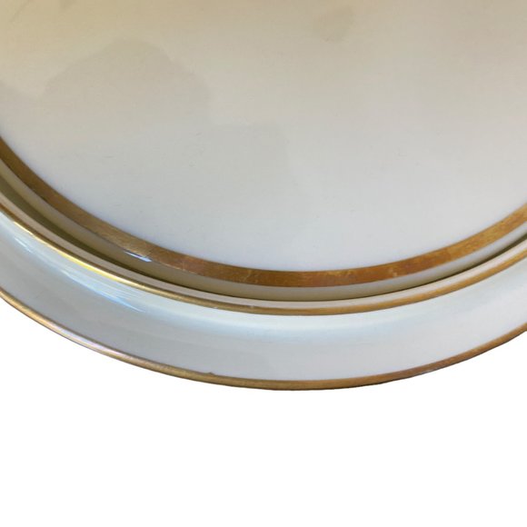 Antique CT Altwasser Ingeborg Cream Gold Rimmed Porcelain Covered Serving Dish - Picture 11 of 15